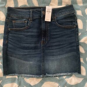AE High Rise Stretch Mini Denim Skirt size 6